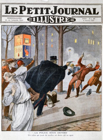 Eine Polizeischießerei, 4. Januar 1925 von Unbekannt