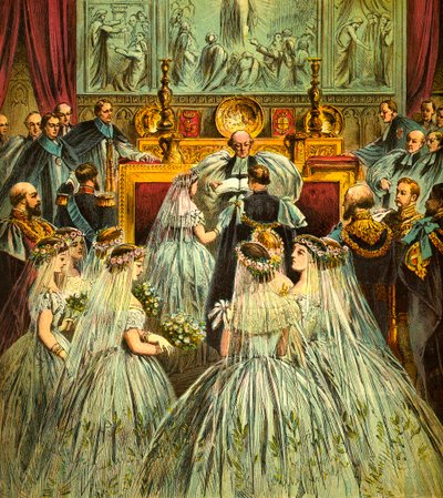 Eine königliche Hochzeit, ca. 1850 von Unbekannt