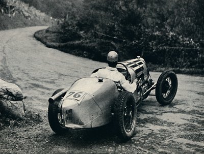Ein Schleudern in Shelsey Walsh, 1937 von Unbekannt