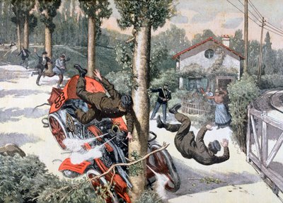 Ein schrecklicher Unfall, Paris-Madrid-Rennen, 1903 von Unbekannt