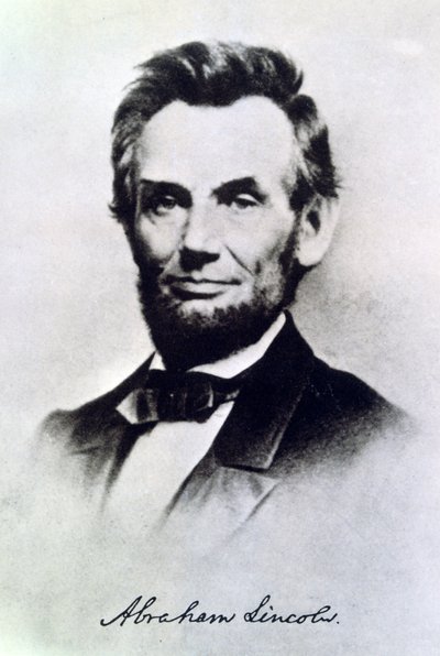 Abraham Lincoln, Präsident der USA, ca. 1865 von Unbekannt