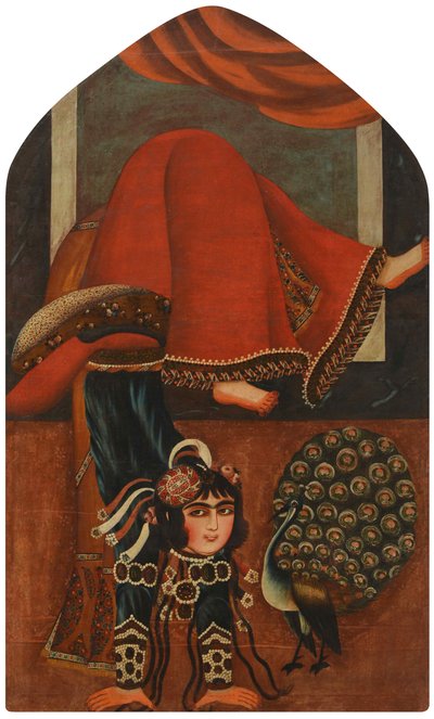 Akrobat und ein Pfau, ca. 1825 von Unbekannt