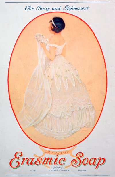 Werbung für Erasmic-Seife, 1920 von Unbekannt