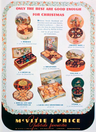 Werbung für McVitie und Price Kekse, 1938 von Unbekannt