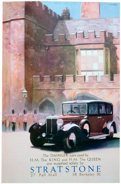 Werbung für Stratstone-Autohändler, 1935 von Unbekannt
