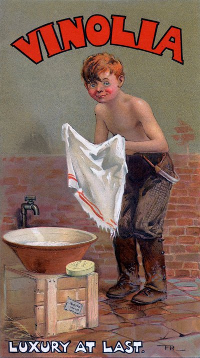 Werbung für Vinolia-Seife, um 1900er Jahre von Unbekannt