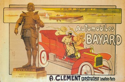 Werbung für Clement-Bayard-Autos, ca. 1905 von Unbekannt