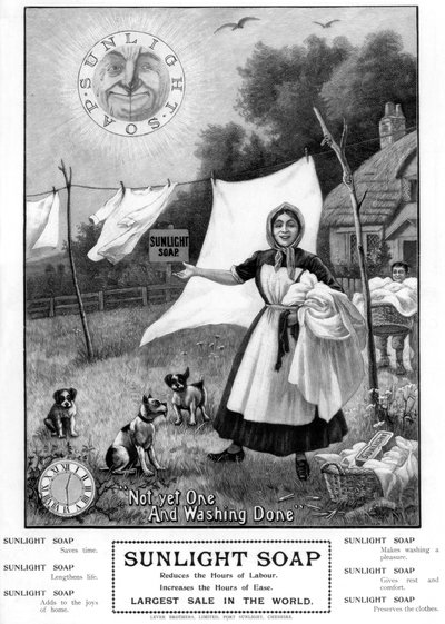 Werbung für Sunlight Soap, 1902 von Unbekannt