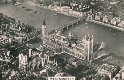 Luftaufnahme von Westminster, 1939 von Unbekannt