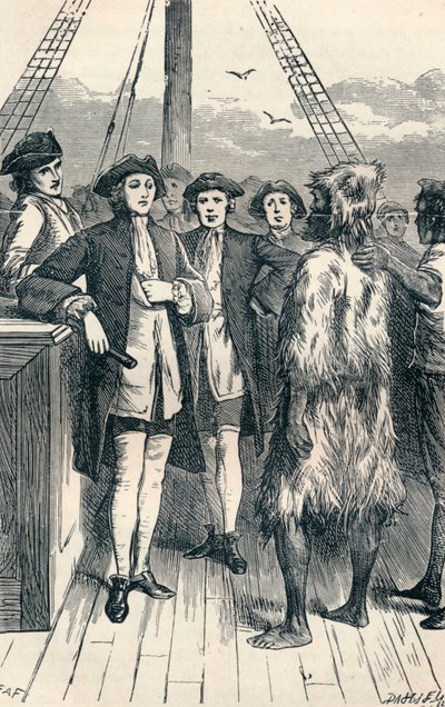 Alexander Selkirk an Bord gebracht, 1904 von Unbekannt