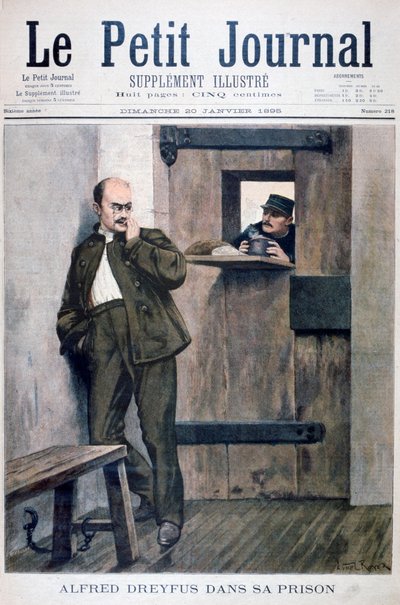 Alfred Dreyfus im Gefängnis, 1895 von Unbekannt
