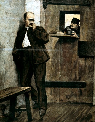 Alfred Dreyfus im Gefängnis von Unbekannt