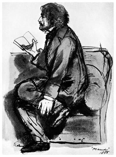 Alfred, Lord Tennyson, britischer Dichter, 1855, 1956 von Unbekannt