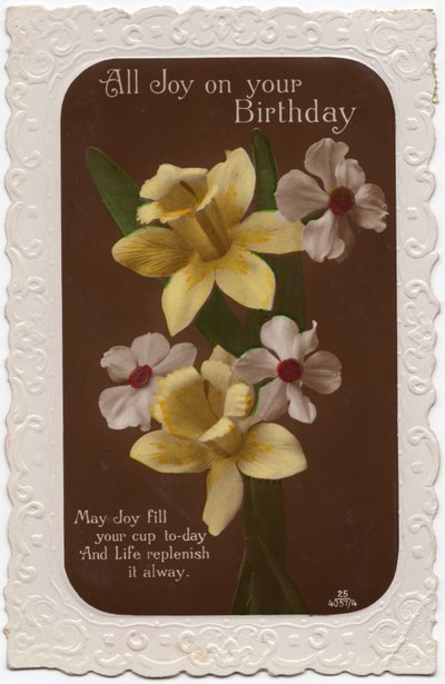 Alles Gute zum Geburtstag, 1935 von Unbekannt