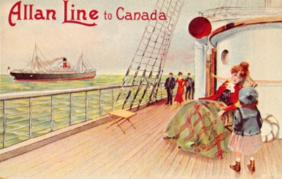 Allan Line nach Kanada, ca. 1900 von Unbekannt