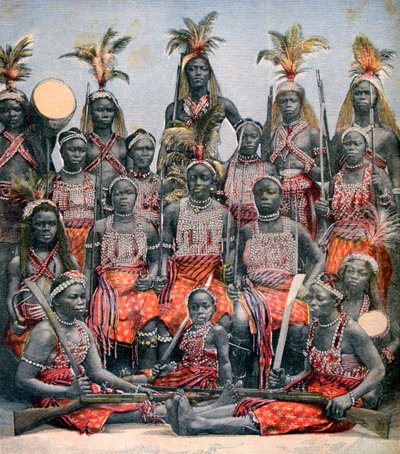 Amazonische Kriegerinnen, 1891 von Unbekannt