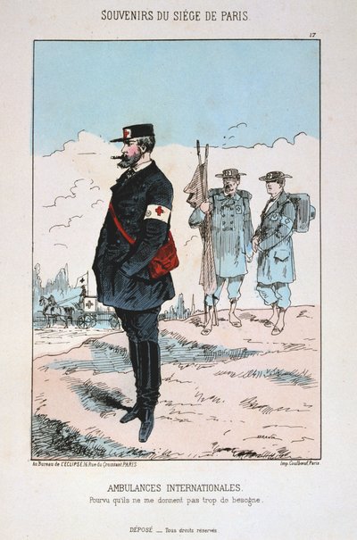 Internationale Ambulanzen, Belagerung von Paris, 1870-1871 von Unbekannt