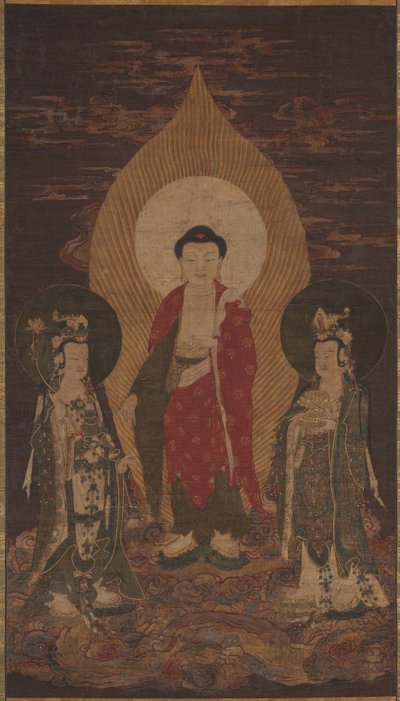 Amitabha-Triade, möglicherweise 1400er von Unbekannt