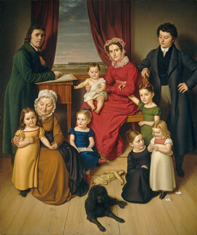 Ein Künstler und seine Familie von Unbekannt
