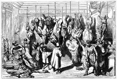 Ein englischer Metzger, Boulevard Haussmann, Paris, 1871 von Unbekannt