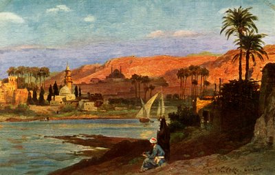 Ein Abend in Gizeh, ca. 1918-ca. 1939 von Unbekannt