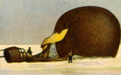 Andrées arktischer Ballon nach dem Absturz, 1897 von Unbekannt