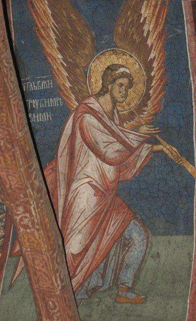 Engel mit Trompete, ca. 1350 von Unbekannt