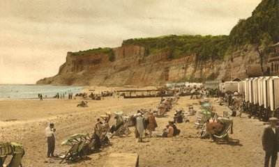 Appley Beach und Klippen, Shanklin, I.W., 1933 von Unbekannt