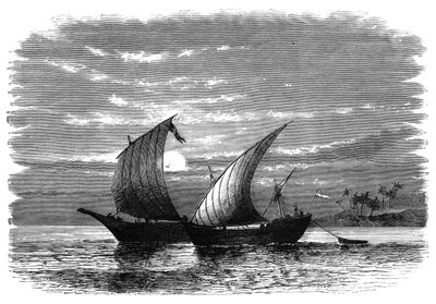 Arabische Dhaus am Roten Meer, ca. 1890 von Unbekannt