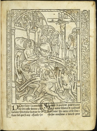 Ars moriendi Die Kunst des Sterbens, 1496 von Unbekannt