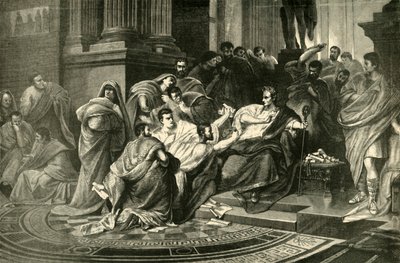 Ermordung von Julius Caesar, 1890 von Unbekannt
