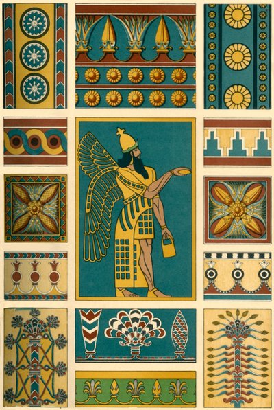 Assyrische Dekoration, 1898 von Unbekannt