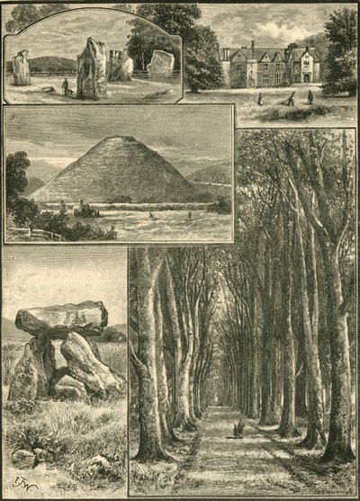 Avebury. Littlecote. Silbury. Devils Den. Grand Avenue., 1898 von Unbekannt