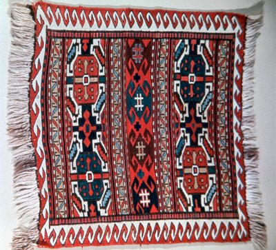 Taschenvorderseite mit Soumak-Brokat, Kaukasus von Unbekannt
