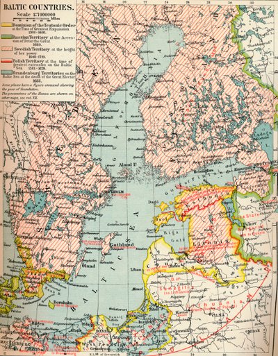 Baltische Länder, ca. 1907 von Unbekannt