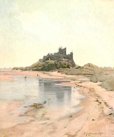 Bamborough Castle, 1891, um 1900 von Unbekannt