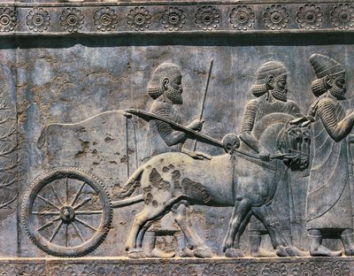 Basrelief, persische Kunst, 6. Jahrhundert von Unbekannt