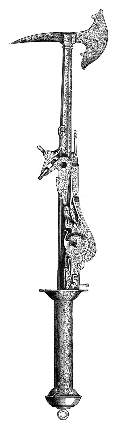 Streitaxt und Pistole, 16. Jahrhundert, 1870 von Unbekannt