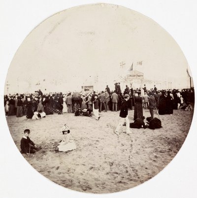 Strandunterhaltung, um 1890 von Unbekannt