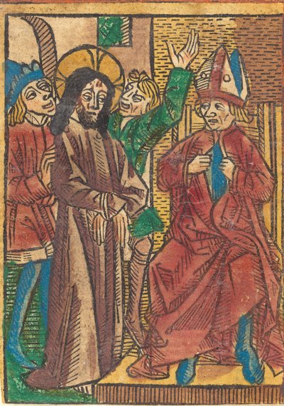 Vor Kaiphas, ca. 1490 von Unbekannt