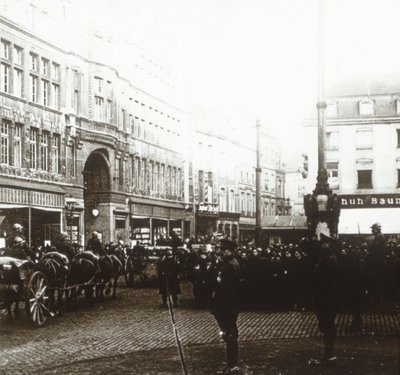 Belgische Truppen, Aachen, Deutschland, um 1914-1918 von Unbekannt