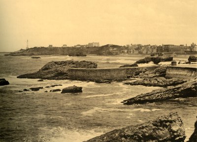 Biarritz - La Digue de la Cafetiere, ca. 1930 von Unbekannt