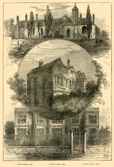 Teile des alten Hackney, ca. 1876 von Unbekannt