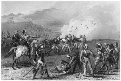 Blasen von meuternden Sepoys aus den Kanonen, 1857, c1860 von Unbekannt