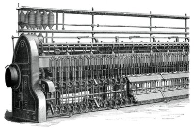 Spule und Fliegenrahmen, ca. 1880 von Unbekannt