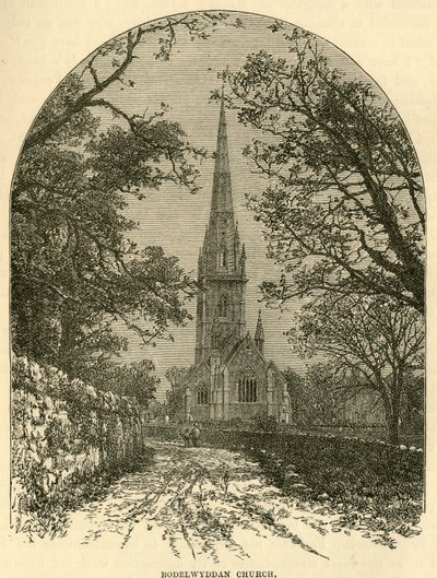 Bodelwyddan Kirche, 1898 von Unbekannt