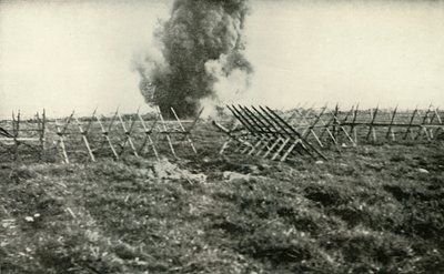 Bombardierung der deutschen Schützengräben, 1919 von Unbekannt