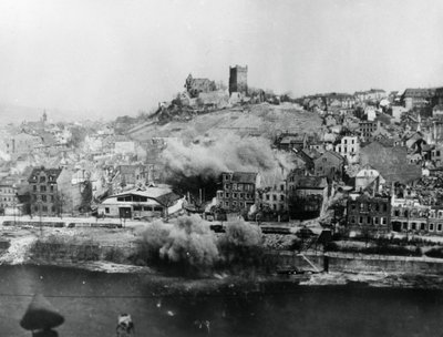 Bombardierung von Bingen, Deutschland, März 1945 von Unbekannt