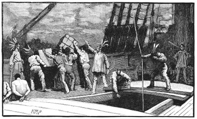 Boston Tea Party, 26. Dezember 1773 von Unbekannt