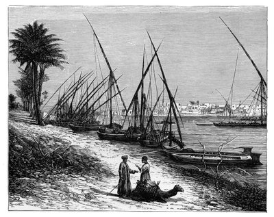 Boulak am Nil, Kairo, Ägypten von Unbekannt